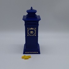 Vintage postspardose blauer - postspardose,
