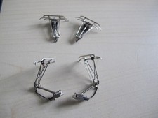 2 Paar Original Sommerfeldt H0 Einholmstromabnehmer vernickelt. Wie Neu