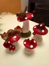 Herbstdeko Fliegenpilz 4-teilig