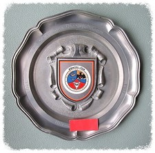 Albatros-Club Marine-UK-Flieger KIEL Holtenau - Wandteller Zinn Wappen MFG 5 ..!