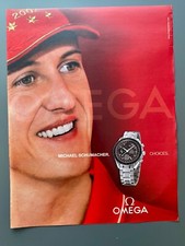 Omega Speedmaster Racing Michael Schumacher 2004 Vintage Ad Werbung Reklame