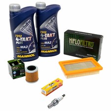 Wartungspaket Öl 2L für Derbi GPR 125 4T 2009-16 Luftfilter+Ölfilter+Zündkerze