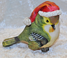 4  Spatzen  / Kunststoff Gießmasse handbemalt