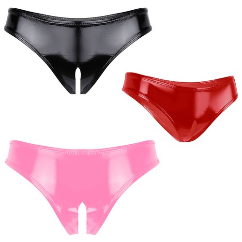 Damen slip wetlook - damen,