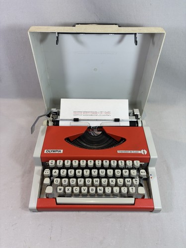 Olympia schreibmaschine rot - olympia,
