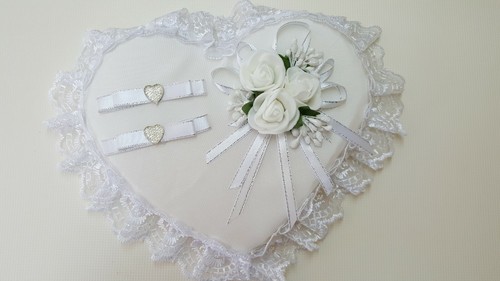 Hochzeit ringkissen mit spitze - hochzeit,