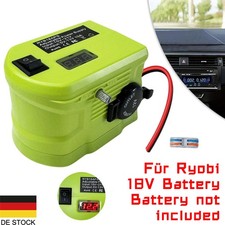 DC 18V-12V Step-Down Spannungswandler Zigarettenanzünder für Ryobi 18V ONE+ Akku