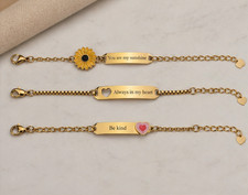 Personalized Gold Bar Bracelet