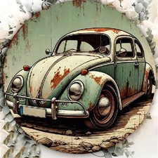 Blechschild rund rostiger