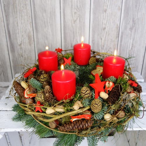 Adventskranz weihnachtskranz - adventskranz,