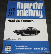 Reparaturanleitung Audi 80 Quattro Typ 85 / B2 5 Zylinder ab November 1982 NEU!