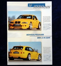BMW Hamann Z3 M Coupe,  Individual Programm  Prospektblatt 