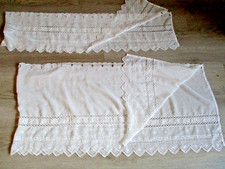 weiße   Scheibengardine  Set