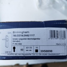 Hoppe Schutzbeschlag Birmingham PZ Alu F1 