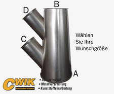 Doppelabzweig Rohrabzweig mit