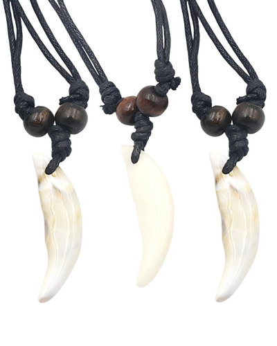3pcs haifischzahn kette - haifischzahn,