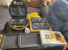 Moulinex Croque Gaufres Express Sadwichmaker mit Wechselplatten, gebraucht, funktioniert