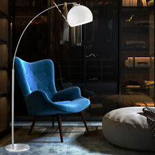 Bogen Stehleuchte Chrom silber Bogenleuchte Wohnzimmer Standleuchte Stehlampe
