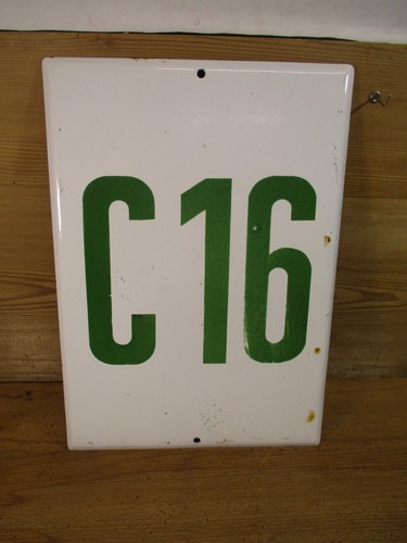 Orig emaille schild - orig.,