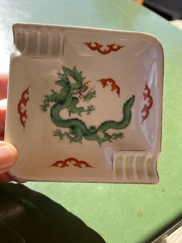 Aschenbecher grüner drache - grüner,