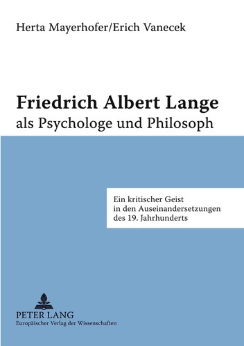 Friedrich albert lange als - friedrich,