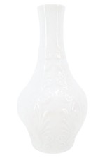 Markenlose Weiße Keramik Vase Blumenmuster Elegant Vintage Deko