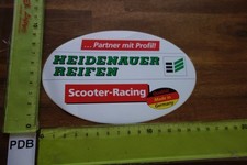 Alter Aufkleber Reifen Räder Felgen HEIDENAUER REIFEN Scooter-Racing Sachsen