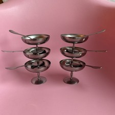 6 Eisbecher Vintage Frankreich