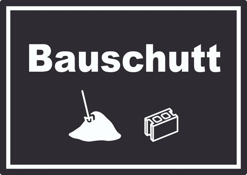 Bauschutt mülltrennung - bauschutt,