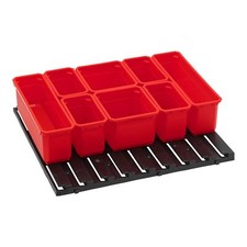 Qbrick System Container Set Nr. 7 Werkstattwand 39 x 35 cm mit 8 Behältern