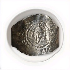 Normanischer Silber Ring .Sehr Selten  Zifferblatt Und Schriftzug  11 Jh.n.Chr 