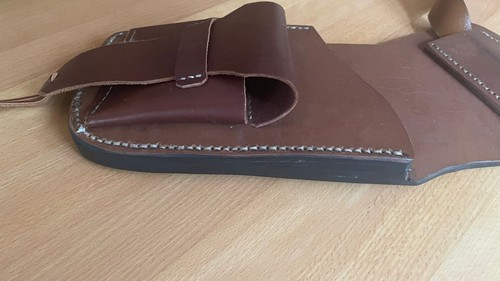 Bogenköcher leder mit tasche - leder,