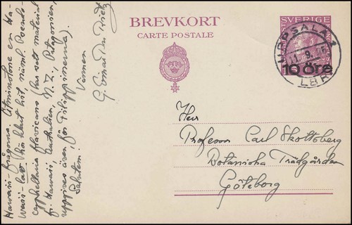 Postkarte könig gustav - postkarte, p