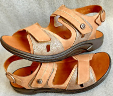 wNEU SCHÖNE Sandalen GANTER AKTIV Gr.5 F Leder Beige Klettverschluß Gesundheits