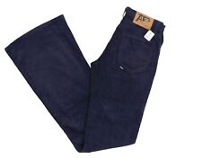 ATO Damen Jeans Schlaghose W28 L36 28/36 blau dunkelblau uni Cord Baumwolle Neu