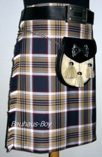 TARTAN KILT STEWART MARINEBLAU