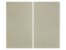 LIVARNO home Glas-Herdabdeckplatten, 2 Stück (beige) - B-Ware Transportschaden 