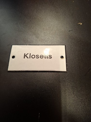 Kleines emalie schild - kleines,