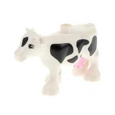 1x Lego Duplo Tier Kuh weiß