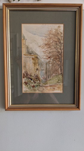 Aquarell landschaftsgemälde - aquarell,