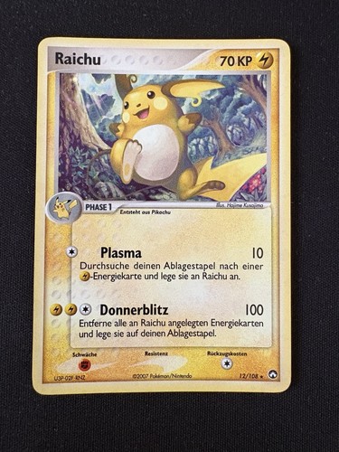 Pokémon karte raichu - pokémon,