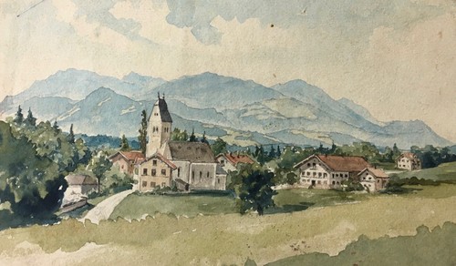 Alpen dorf 1920 - (bayern?), um