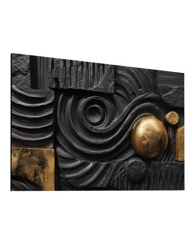 Luxus wandbild schwarz - 3d,