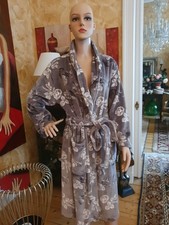 Morgenmantel Loungewear Bademantel Hausmantel Grau Gr S Neu