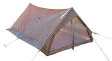 Orig Französiches Zweimannzelt mit Boden 2 Persone, Armeezelt Camping Zelt khaki