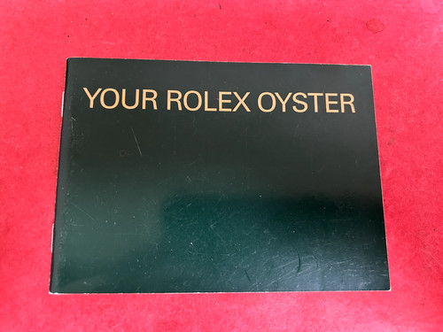Your rolex oyster booklet - your,