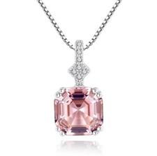 Morganit Halskette Damen 925