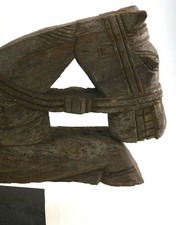 Pferdekopf antik Hartholz sehr