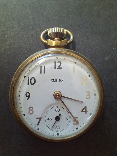 Smiths messing taschenuhr - messing,