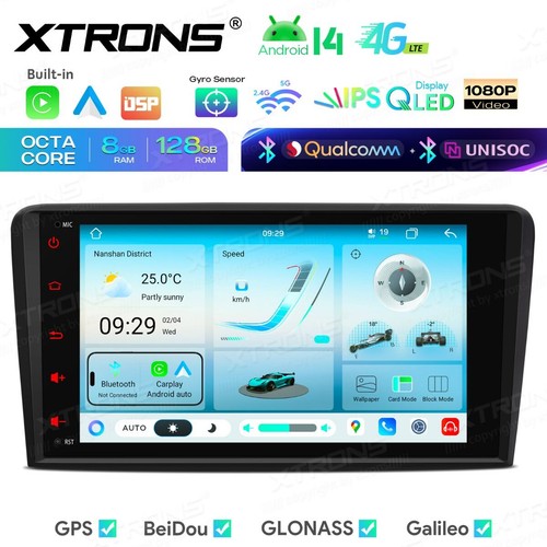 Xtrons 256gb android 14 - 8",